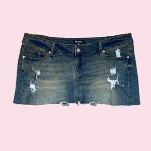౨ৎ ⋆｡˚ Plus Jaida Denim Skirt ⋆｡˚ ౨ৎ